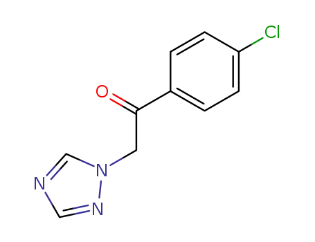 Molecular Structure of 58905-19-4 (1-(4-CHLOROPHENYL)-2-(1H-1,2,4-TRIAZOLE-1-YL)-ETHANONE)