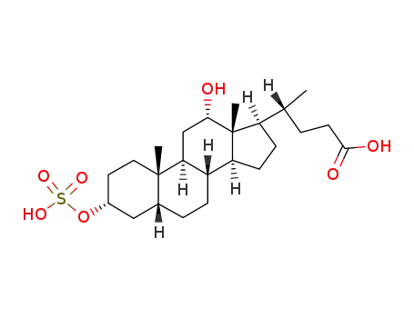 12-hydroxy-3-(sulfooxy)-(3α,5β,12α)-cholan-24-oic acid