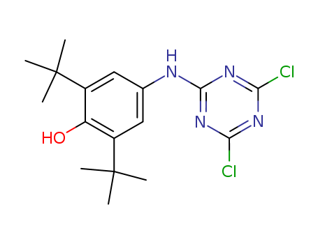 Phenol, 4-[(4,6-dichloro-1,3,5-triazin-2-yl)amino]-2,6-bis(1,1-dimethylethyl)-