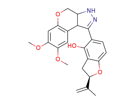 (R)-5-(7,8-Dimethoxy-3,3a,4,9b-tetrahydro-chromeno[3,4-c]pyrazol-1-yl)-2-isopropenyl-2,3-dihydro-benzofuran-4-ol