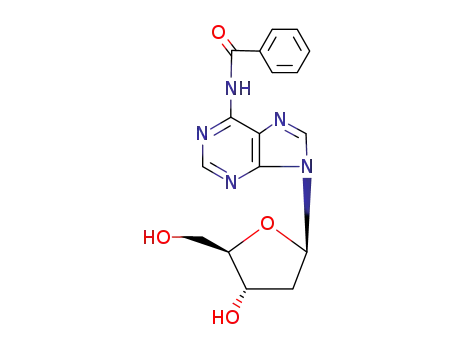 Molecular Structure of 4546-72-9 (N-Benzoyl-2'-deoxy-adenosine)