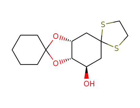 (3R,4S,5R)-4,5-O-cyclohexylidene-4,5-dioxy-3-hydroxycyclohexanone ethylene dithioacetal