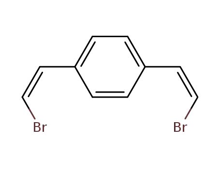 Molecular Structure of 88248-70-8 (Benzene, 1,4-bis[(1Z)-2-bromoethenyl]-)