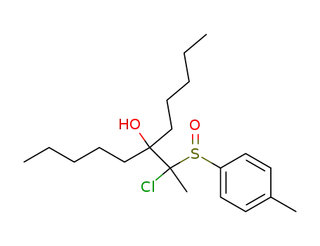 6-<1-chloro-1-(p-tolylsulfinyl)ethyl>-6-undecanol