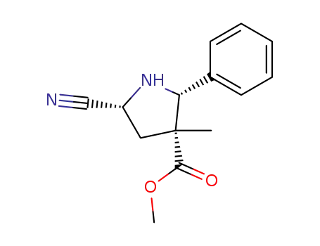 (2R,3R,5R)-5-Cyano-3-methyl-2-phenyl-pyrrolidine-3-carboxylic acid methyl ester