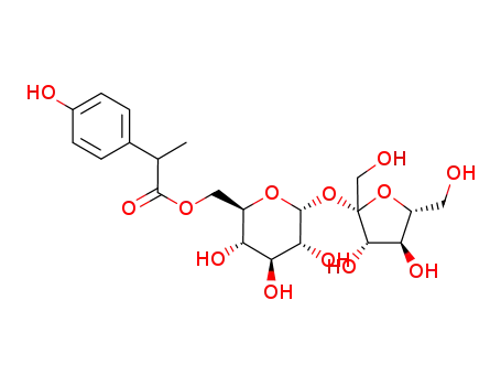 (2RS)-β-D-fructofuranosyl 6-O-<2-(4-hydroxyphenyl)propionyl>-α-D-glucopyranoside