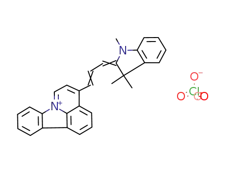 3-<3-(1,3,3-trimethylindolinylidene-2)propenyl>pyrido<3,2,1-j,k>carbazolium perchlorate