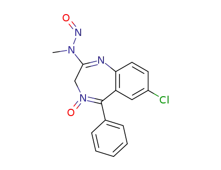 Molecular Structure of 51715-17-4 (N-nitrosochlordiazepoxide)