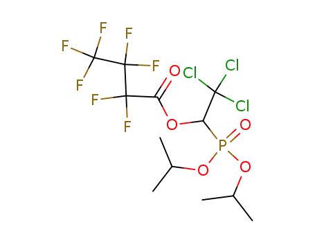 diisopropyl 1-perfluorobutanoyloxy-2,2,2-trichloroethylphosphonate