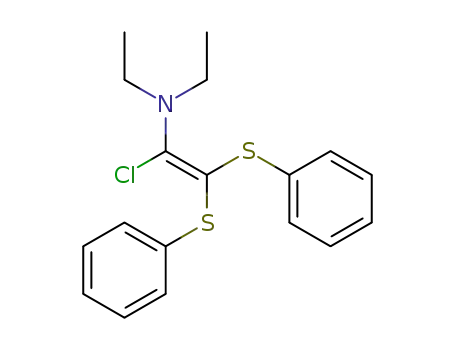 (1-Chloro-2,2-bis-phenylsulfanyl-vinyl)-diethyl-amine