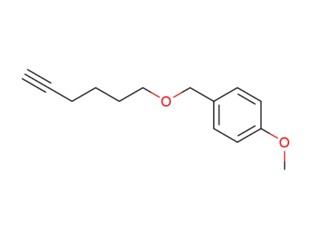 Molecular Structure of 123186-35-6 (Benzene, 1-[(5-hexynyloxy)methyl]-4-methoxy-)