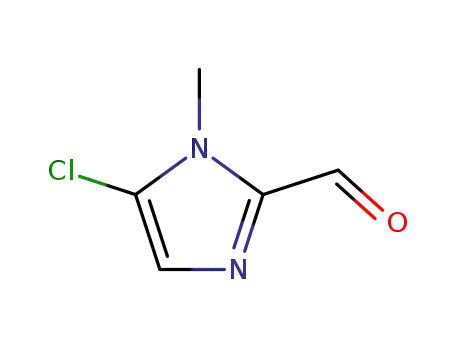 Molecular Structure of 37050-18-3 (1H-Imidazole-2-carboxaldehyde, 5-chloro-1-methyl-)