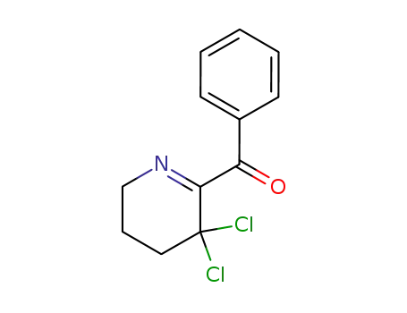 Molecular Structure of 176173-93-6 (Methanone, (3,3-dichloro-3,4,5,6-tetrahydro-2-pyridinyl)phenyl-)