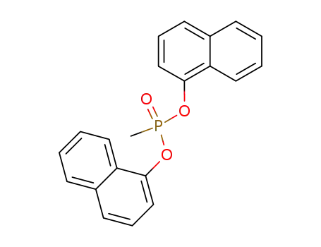 Molecular Structure of 173313-35-4 (Phosphonic acid, methyl-, di-1-naphthalenyl ester)