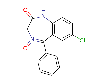 7-Chloro-1,3-dihydro-5-phenyl-2H-1,4-benzodiazepin-2
-one-4-oxide  [cas#963-39-3]