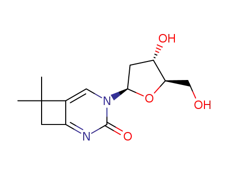 4-((2R,4S,5R)-4-Hydroxy-5-hydroxymethyl-tetrahydro-furan-2-yl)-7,7-dimethyl-2,4-diaza-bicyclo[4.2.0]octa-1,5-dien-3-one