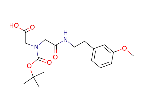 N-((tert-butyloxy)carbonyl)-N'-(2-(3-methoxyphenyl)ethyl)iminodiacetic acid monoamide