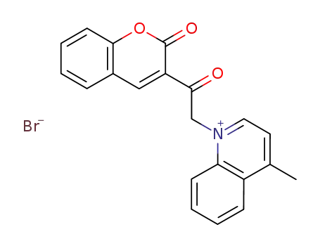 4-methyl-1-(2-oxochromen-3-ylcarbonylmethyl)quinolinium bromide