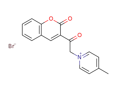 4-methyl-1-(2-oxochromen-3-ylcarbonylmethyl)pyridinium bromide