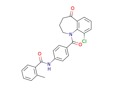 9-chloro-1-[4-[(2-methylbenzoyl)amino]benzoyl]-5-oxo-2,3,4,5-tetrahydro-1H-1-benzazepine