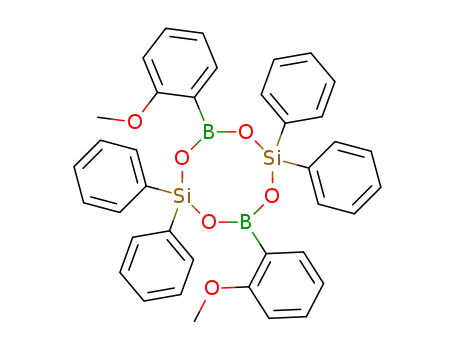 4,8-bis-(2-methoxy-phenyl)-2,2,6,6-tetraphenyl-[1,3,5,7,2,6,4,8]tetroxadisiladiborocane