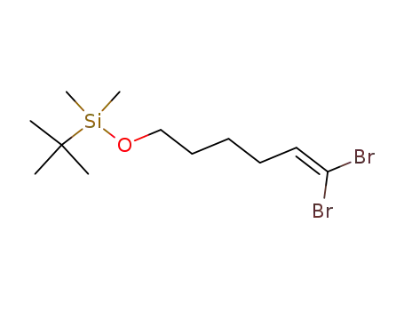 1,1-dibromo-6-(tert-butyldimethylsiloxy)hex-1-ene
