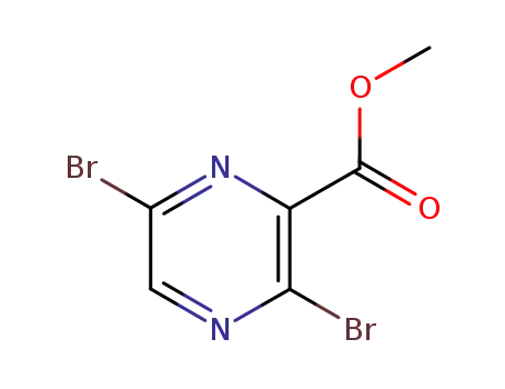 Molecular Structure of 13301-04-7 (methyl 3,6-dibromopyrazine-2-carboxylate)