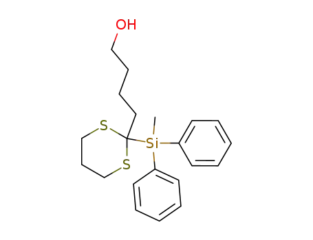 4-[1-(methyl-diphenyl-silyl)-2,6-dithiacyclohexyl]-1-butanol