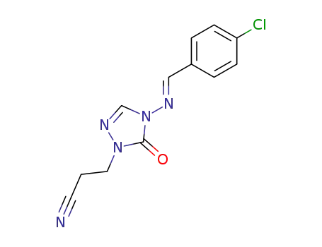 4-chlorobenzylidenimino-2-β-cyanoethyl-1,2,4-triazol-3(2H)-one