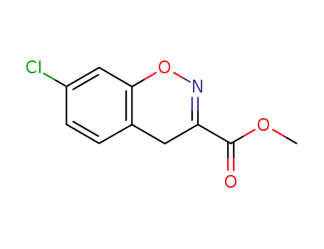 Molecular Structure of 538342-17-5 (4H-1,2-Benzoxazine-3-carboxylic acid, 7-chloro-, methyl ester)