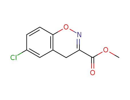 Molecular Structure of 538342-19-7 (4H-1,2-Benzoxazine-3-carboxylic acid, 6-chloro-, methyl ester)