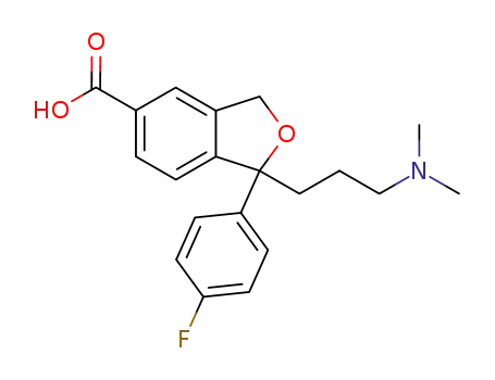 1-[3-(dimethylamino)propyl]-1-(4-fluorophenyl)-1,3-dihydroisobenzofuran-5-carboxylic acid
