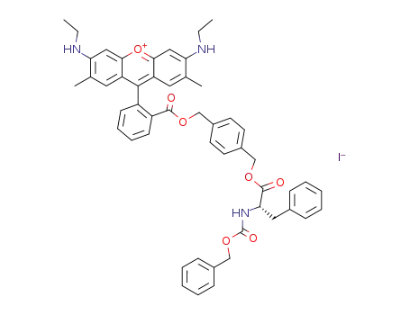 rhodamine 19 4-(N-benzyloxycarbonyl-L-phenylalaninyl-oxymethyl)-1-phenylmethyl ester iodide