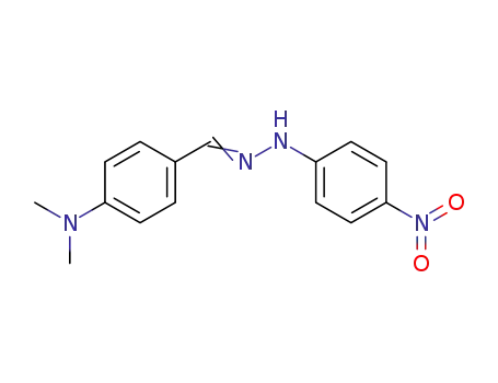 Molecular Structure of 3155-30-4 (Benzaldehyde, 4-(dimethylamino)-, (4-nitrophenyl)hydrazone)
