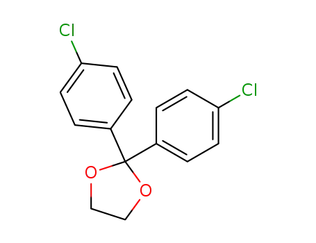 Molecular Structure of 19018-66-7 (1,3-Dioxolane, 2,2-bis(4-chlorophenyl)-)