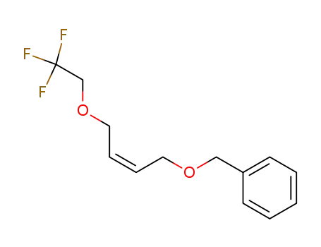 Molecular Structure of 803730-98-5 (Benzene, [[[(2Z)-4-(2,2,2-trifluoroethoxy)-2-butenyl]oxy]methyl]-)