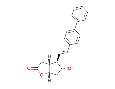 (3aR,4R,5R,6aS)-4-((E)-2-Biphenyl-4-yl-vinyl)-5-hydroxy-hexahydro-cyclopenta[b]furan-2-one