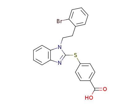 4-{1-[2-(2-bromo-phenyl)-ethyl]-1H-benzoimidazol-2-ylsulfanyl}-benzoic acid