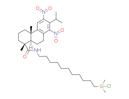 N-[11'-(chlorodimethylsilyl)undecyl]-12,14-dinitrodehydroabietamide
