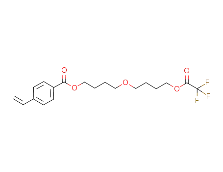 4-vinyl-benzoic acid 4-(4-trifluoroacetoxy-butoxy)-butyl ester