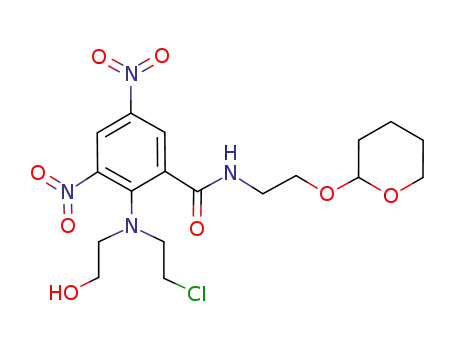 2-[(2-chloroethyl)(2-hydroxyethyl)amino]-3,5-dinitro-N-[2-(tetrahydro-2H-pyran-2-yloxy)ethyl]benzamide
