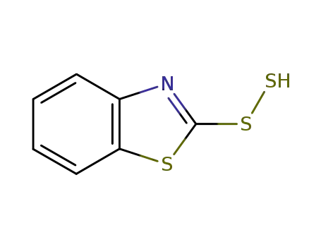 Molecular Structure of 66021-69-0 (2-Benzothiazolesulfenothioicacid(9CI))