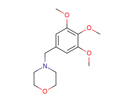 Molecular Structure of 34274-05-0 (Morpholine, 4-[(3,4,5-trimethoxyphenyl)methyl]-)