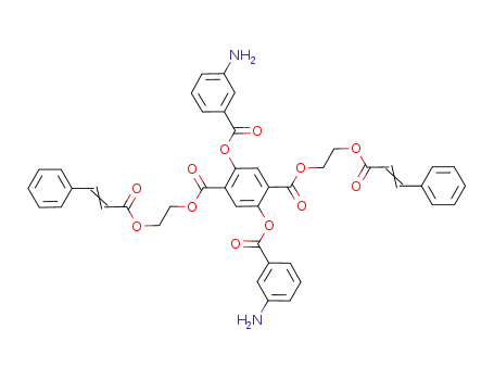 2,5-bis(m-aminobenzoyloxy)terephthalic acid bis(2-cinnamoyloxyethyl) ester