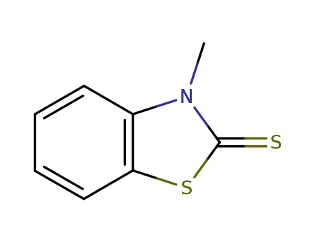 Molecular Structure of 2254-94-6 (N-METHYLBENZOTHIAZOLE-2-THIONE)