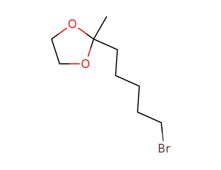 Molecular Structure of 37865-98-8 (2-(5-bromopentyl)-2-methyl-1,3-dioxolane)