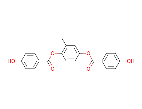 Molecular Structure of 119959-84-1 (Benzoic acid, 4-hydroxy-, 2-methyl-1,4-phenylene ester)