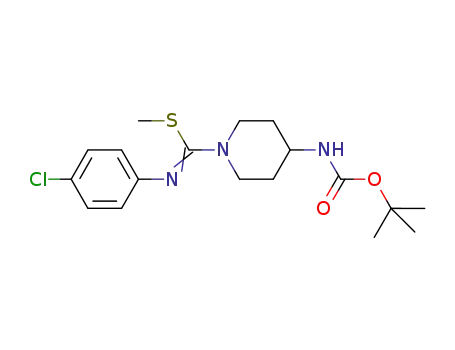 methyl 4-[(tert-butoxycarbonyl)amino]-N-(4-chlorophenyl)piperidine-1-carbimidothioate