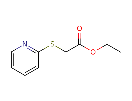 Molecular Structure of 28856-92-0 (Acetic acid, (2-pyridinylthio)-, ethyl ester (9CI))