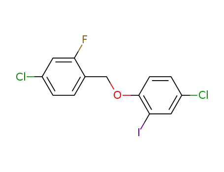 4-chloro-1-{[(4-chloro-2-fluorophenyl)methyl]oxy}-2-iodobenzene